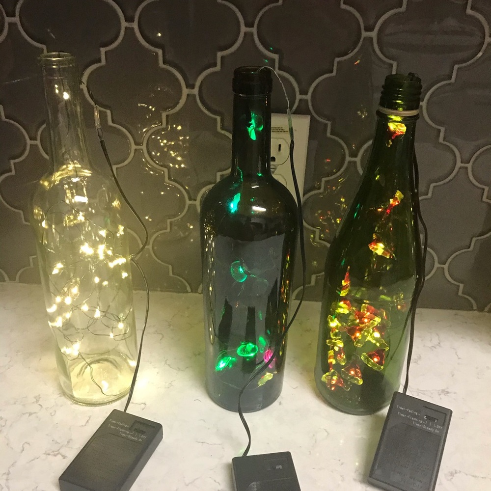 Lighted bottles